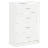 WOHNLING Aparador de diseño WL5.864 Blanco Aparador Alto Brillo 60x90x30 cm Madera Moderno | Cajonera con cajones Estrechos Comedor | Pequeño Armario para Todo Uso Pasillo Dormitorio de Cofre de Lino