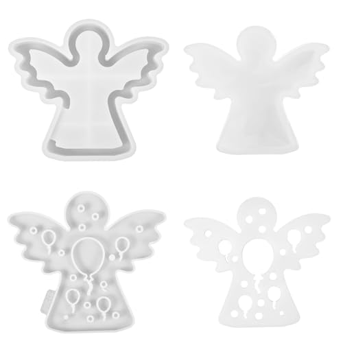 Stampo di alta qualità: lo stampo in silicone angelo è realizzato in silicone di alta qualità, liscio e resistente, non facile da rompere o deformare, anche facile da pulire con acqua, riutilizzabile. Stampi in gesso per colata non è tossico e sicuro