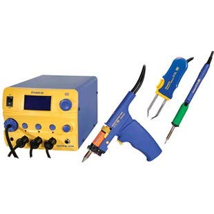 Hakko FM-206 DTS 3 Port Rework Station with Desoldering Tool Parallel Remover and Soldering Iron