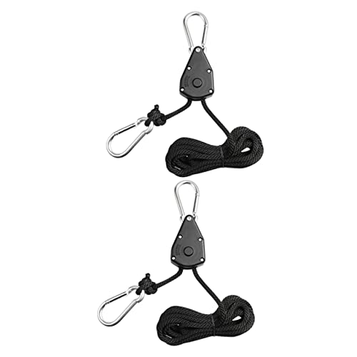 BESTonZON 2pièces Suspensions Pour Lampes De Croissance Avec Cordes Réglables Et Crochets De Levage Accessoires Pour Jardin Et