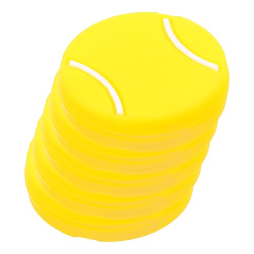 LIOOBO 5 Pack Tennis Racket Vibration Absorbers Tennis Racket Dampener Set Silicone Dampeners for Comfort