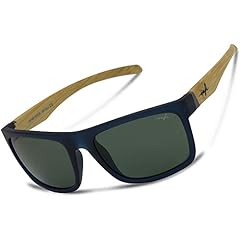 Black/Wood Grain+green Lens