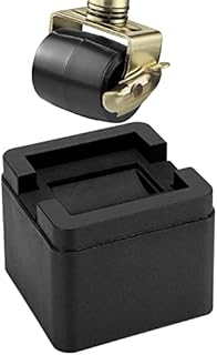 BTSD-home 3 Inch Heavy Duty Bed Risers Adjustable Bed Lifts Fits to All Wheels of Furniture, Sofa, Table and Couch 4 Pack