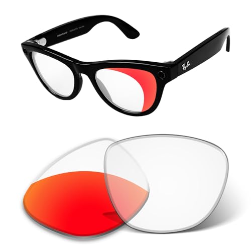 Image of 1.6MM Transition Replacement Lenses Compatible with Ray-Ban Meta Skyler RW4010 /RW4014 52mm Smart Glasses, Scratch-Proof