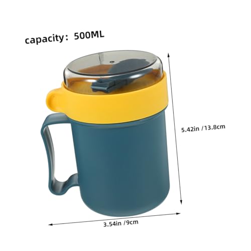 Tazas para sopa portátiles con tapa para microondas, ideales para llevar tu comida caliente 3