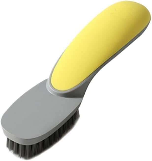 Soft Hair Brush for Shoes Non Damaging for Household Use Ultra Shoe Cleaning Tool(White-Dinosaur Doodle4)