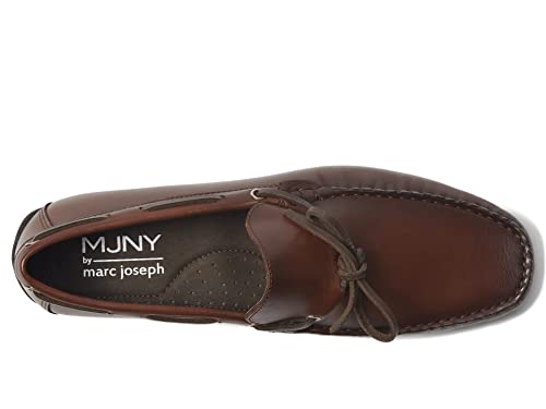 Image of Men's Genuine Leather Casual Slip on Tie-Bow Loafers