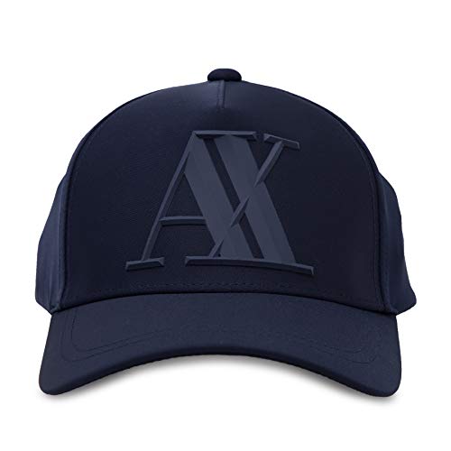 Armani Exchange Logo AX Cap Casquette De Baseball, Bleu (Navy-Navy 37735), Unique (Taille Fabricant: TU) Homme