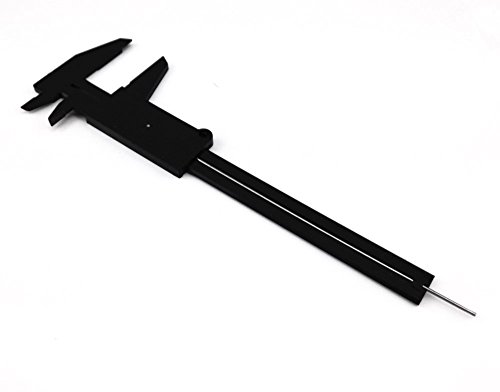 Honbay 4Pcs Mini Double Scale Plastic Vernier Caliper Ruler Measuring Tool #TOP3