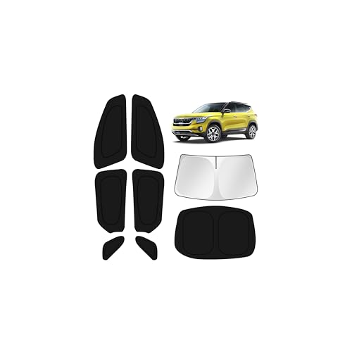 Image of KUST Car Window Shades for Kia K5 EX 2021-2025 Windshield Sun Shade Side Window Cover UV Block Privacy Protection Accessories for Camping Blackout Rear Back Full Set 8PCS