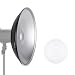 Neewer 16 inches/41 Centimeters Aluminum Standard Reflector Beauty Dish with White Diffuser Sock for Bowens Mount Studio Strobe Flash Light Like Neewer Vision 4 VC-400HS VC-300HH VC-300HHLR VE-300