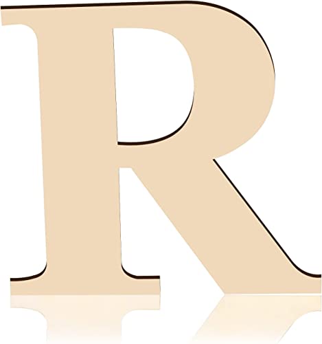 HGWOUY Letras de madera de 12 pulgadas de alto, letras de madera sin terminar de 0.27 pulgadas de grosor, tableros de madera en blanco para decoración de pared, manualidades, pintura, boda, decoración