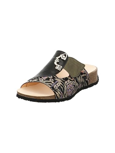 Sabots en cuir Think! Mizzi 43 EU : l'excellence du confort artisanal multicolore