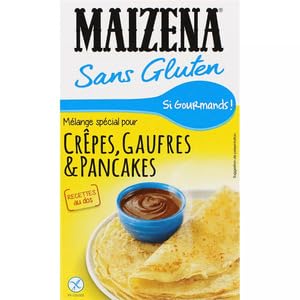 Maizena Preparation Sans Gluten Crepes, Gaufres, Pancakes 510g Maizena Free Gluten Mix for Crepes, Waffles & Pancakes 510g