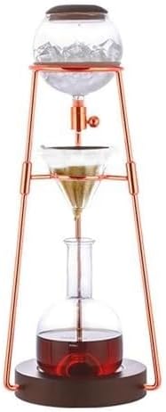 Adjustable Cold Brew Drip Tower,Glass Coffee Maker with Detachable Design Stainless Steel Rack, Perfect for Home Brewing Iced Coffee