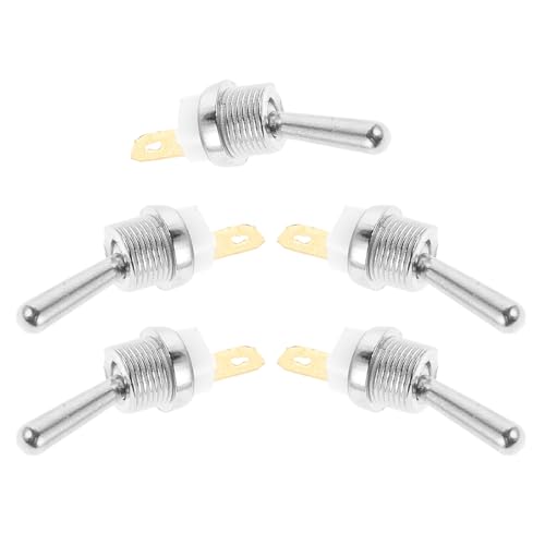 IWOWHERO 5 Piezas Interruptor Apagado Motosierra Metálico Interruptor Seguridad para Motosierra Gasolina Recambio Resistente y Compatible Herramienta Exterior Apagado Rápido