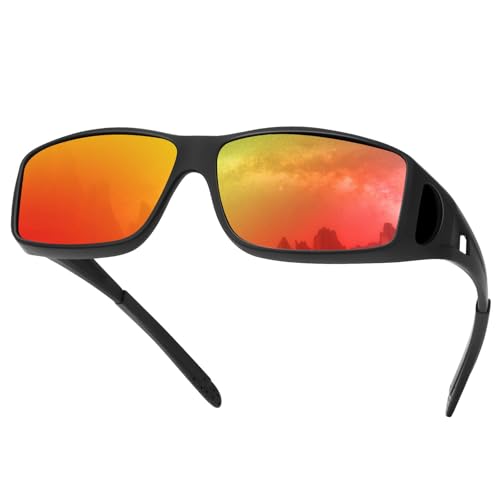 Image of Night Driving Glasses for Men Women Fit Over Sunglasses Anti Glare Polarized HD Night Vision Glasses