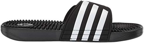 adidas Women's Adissage Slides Sandal, Black/White/Black, 10 | Image 5