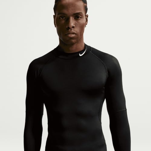 Nike M NP DF Tight LS Mock camiseta de compresión de manga larga elástica