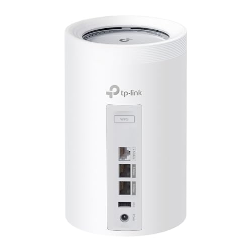Deco BE65 Pro (1 confezione) BE9300Mbps Tri-Band Sistema WiFi 7 Mesh per tutta la casa, 2 porte 5 Gbps e 1 x 2,5 Gbps Gigabit, ripetitore di estensione WiFi senza soluzione di continuità - Powerline - Immagine 1