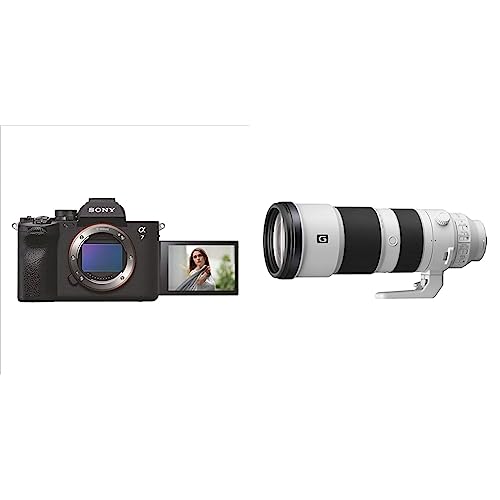 Image of Sony Alpha ILCE-7M4 Full-Frame Hybrid Camera 33MP Interchangeable-Lens Mirrorless Camera Body (4K 60 & Sony Fe 200-600Mm F /5.6-6.3 G OSS Telephoto Zoom Lens (White)