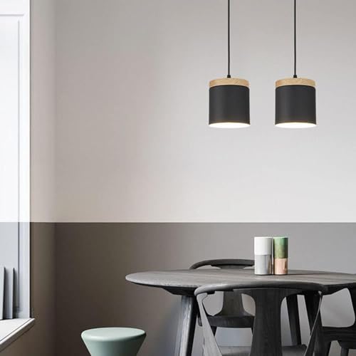 Lámpara de araña de metal industrial moderna compatible con comedor y techos altos 2