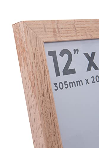 Wall Space 12x8 Oak Picture Frame, Regular Frame Oak - Image 4