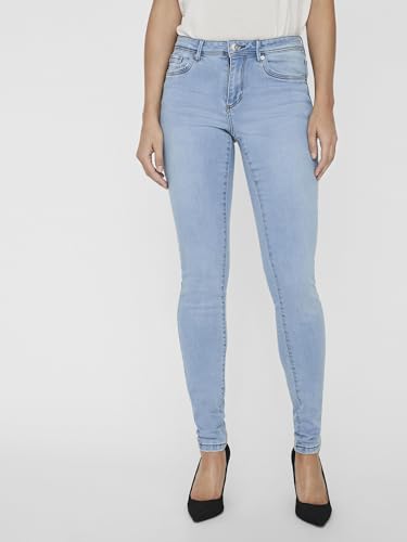 Image of VERO Moda Women High Rise Skinny Fit Light Fade Stretchable Jeans