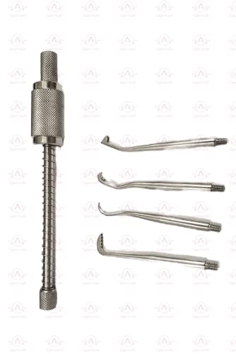 Agarwals Dental Crown Remover Set of 4 Tip Stainless Steel