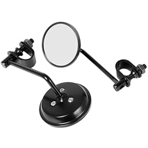 LEAD バイクミラー 2個セット 黒 バイクミラー 左右セット ZXタイプ 10mm 純正タイプ ブラック