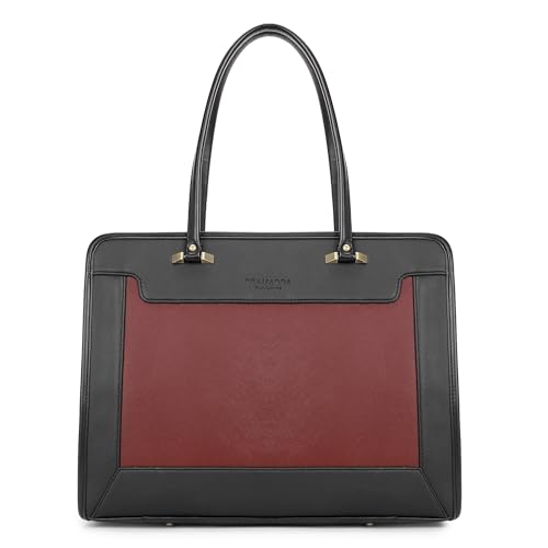 Image of Pramadda Pure Luxury Regina Work Tote bag for women office use | Laptop Shoulder Handbag | Stylish College bags for girls | Large Size Spacious Tote Bag.