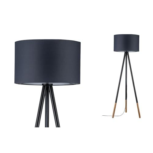 Paulmann 79633 Neordic Rurik Stehleuchte max.1x20W E27 Grau/Holz 230V Stoff/Metall/Holz