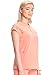 Cherokee Infinity Scrub Top for Women Contemporary Fit Round Neck 3 Pocket with Covered Placket with Partial Zip IN622A, L, Electric Coral