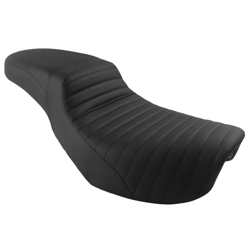 Asiento doble de cuero sintético resistente para motocicletas Dyna 6