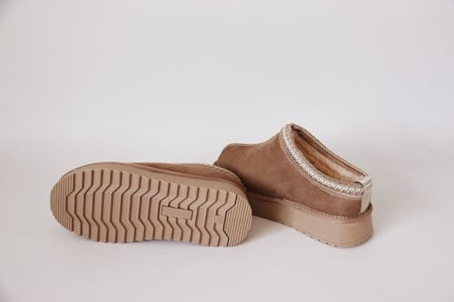 Gegefur Women's Snow Boots Platform Boot Fur Lined Slip On Short Boots4