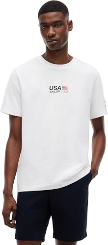 Tommy Hilfiger Herren T-Shirt Kurzarm US SailGP Graphic aus Baumwolle, Weiß (White), XL – Ansicht 1