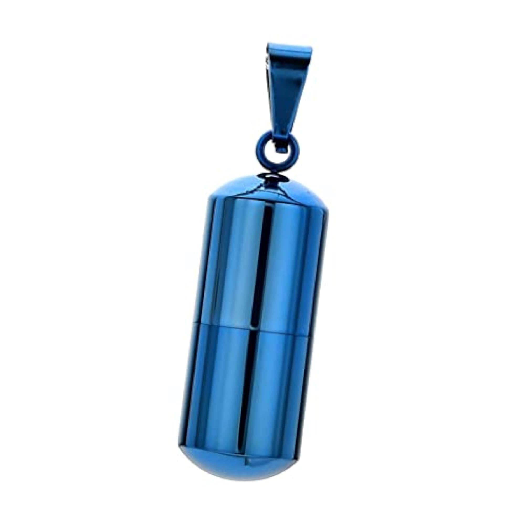 Small Cylinder Ash Necklace Pendant Cremation Urn Holder Charm