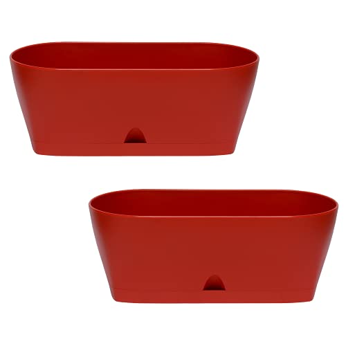 ENGELLAND 2X Blumenkasten Balkonkasten Pflanztopf für Garten Balkon...