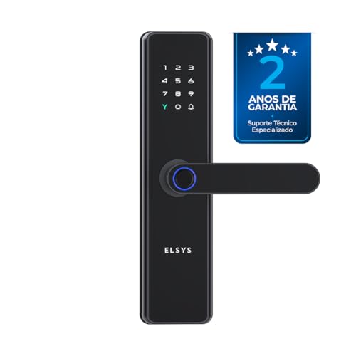Fechadura Digital de Embutir Wi-Fi com Biometria, Elsys, Blues, P...