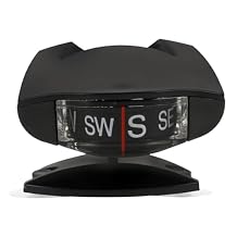 Car Compass Ornaments with Adjustable Suction Cup Precise Automotive Dash Compass Ball for Accurate Navigation Black Abs Dashboard Mount for Cars