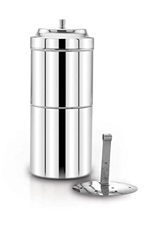 Cafetera de filtro tradicional de acero inoxidable 200 mL