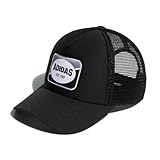 adidas Men's Foam Front Mesh Back Snapback Adjustable Fit Trucker Hat, Black/White/Grey, One Size