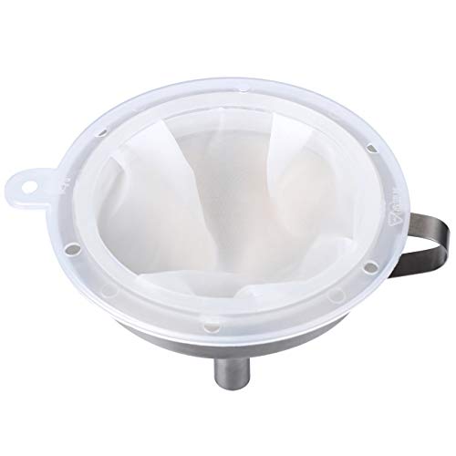 HAUSPROFI Sieb Filter Kompatibel mit 5 Zoll Küchen Trichter für Filterung von Saft, Milch, Kaffee, Wein - 400 Mesh – Bild 8