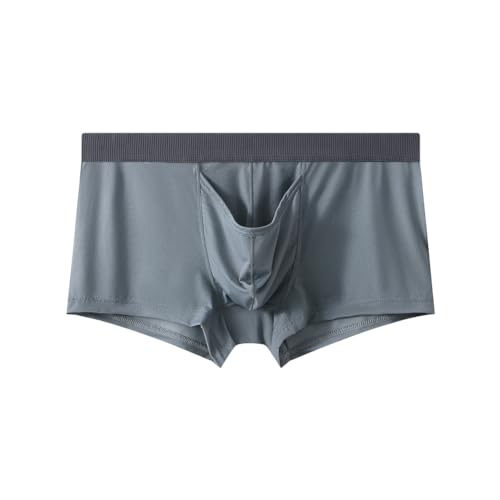 Men's Elephant nose Underwear Separated Pouch Boxer Briefs See-through Redundant Prepuce Physical Therapy Trunks