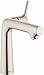 hansgrohe Talis S Modern Premium Easy Clean 1-Handle 1 9-inch Tall Bathroom Sink Faucet in Brushed Nickel, 72113821