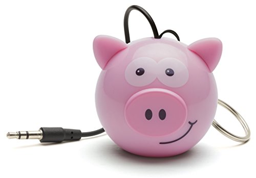 KitSound KSNMBPIG - Altavoz portátil, diseño de Cerdito