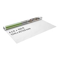 VEVOR Hausfolie, 1,37x45,72 m, Dampfbremsfolie, 0,13 mm dicke Dampfsperre, strapazierfähige Dampfsperrfolie für reißfeste, dampfsperrende Abdeckplane für Wohn- und Gewerbebauten, weiß