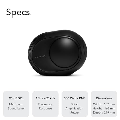 Image of Devialet Phantom II - 95 dB - Compact Wireless Speaker - Matte Black