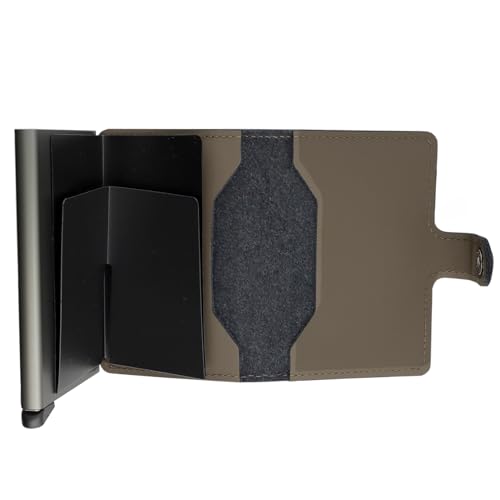 Image of SECRID Mini Wallet, Genuine Matte Leather, RFID Protection, Holds up to 12 Cards (Truffle)