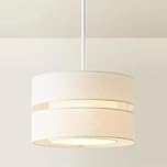 ValueLights | Sophia 2 Tier Natural Linen Drum Ceiling Lamp Shade | Ceiling Lights, Home Décor & Improvement Essential